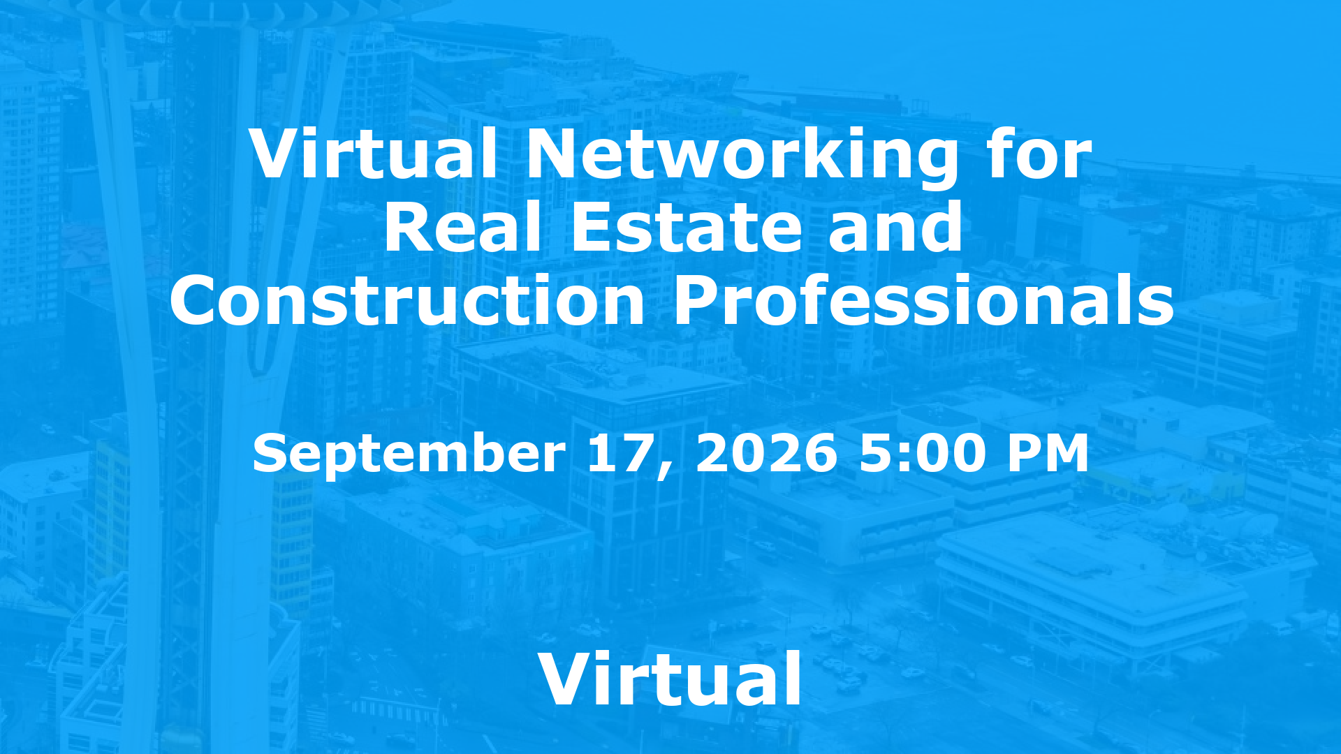 Virtual Networking for Real Estate and Construction Professionals event image